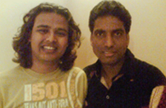 Dipoo Srivastava of Laughter Challenge with Raja Hassan of Sa Re Ga Ma Pa Winner 2007